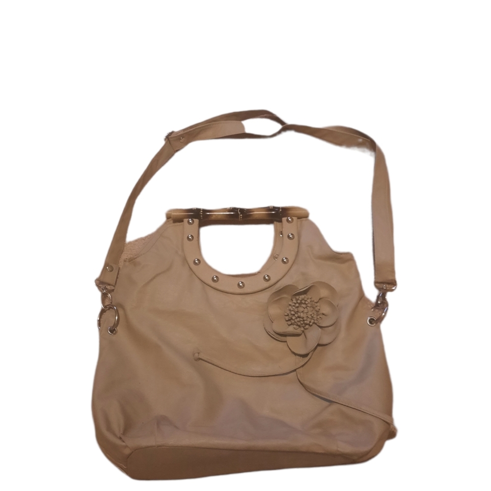 Floral and bamboo purse
